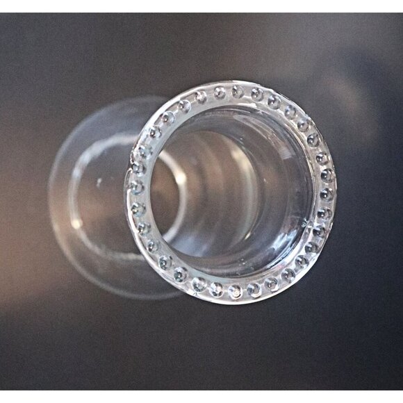 Vintage Glass Chimney Replacement Pearl Lotus Chimney - Picture 3 of 4